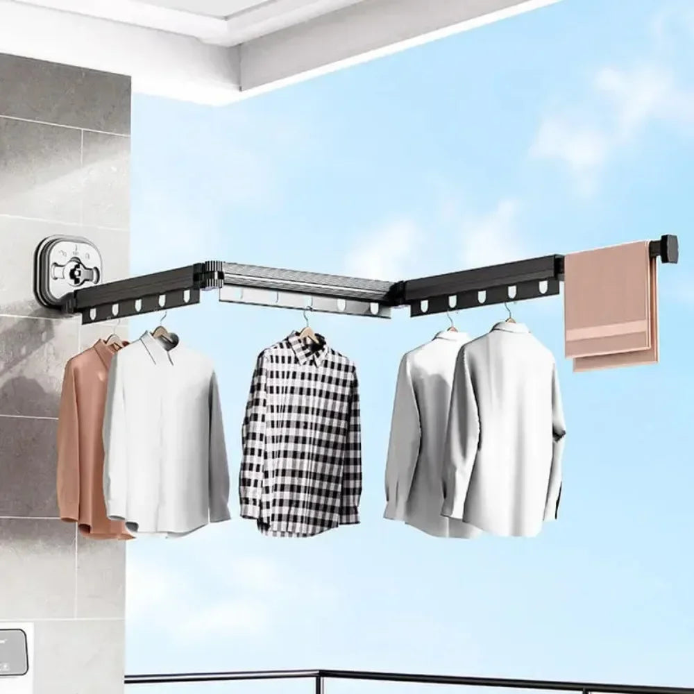 Support de sèche-linge murale rétractable